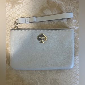 Kate Spade Bee Leroy Street Wristlet Gray